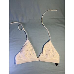 NWT Victoria's Secret White Triangle Bikini Top